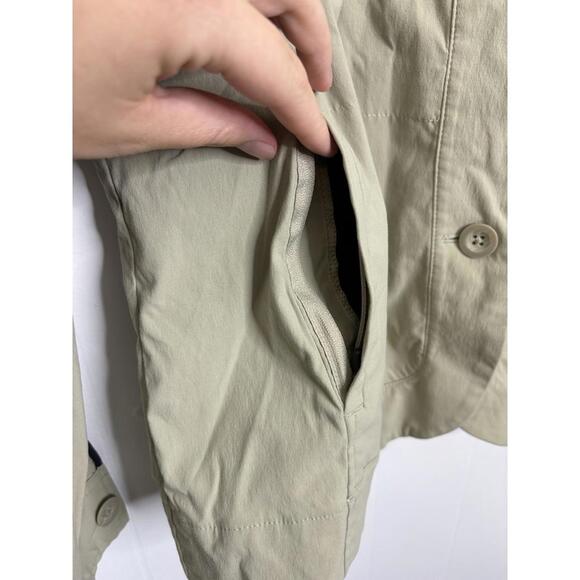 Eddie Bauer Jacket Womens 18 Travex Safari Gardening Zip Pockets Button Front - Picture 5 of 9